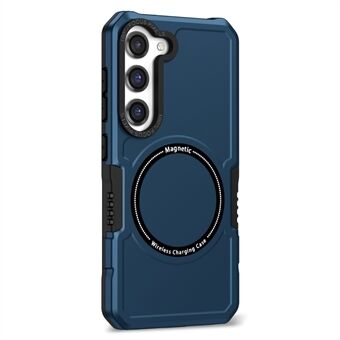 Til Samsung Galaxy S23+ kameralinseramme design telefoncover Magnetisk trådløs opladning pc + TPU stødsikker etui