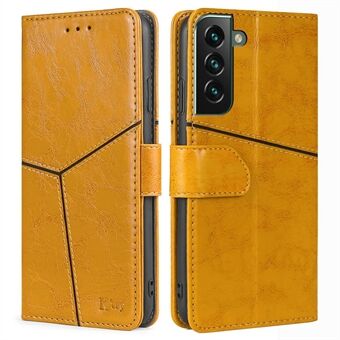 Til Samsung Galaxy S23+ Geometrisk splejsningstelefontaske PU- Stand Velbeskyttet Folio Flip Cover