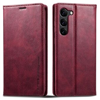 LC.IMEEKE Til Samsung Galaxy S23+ Anti-ridse PU Læder Flip Wallet Telefon Etui RFID Blokering Indvendig TPU Stand Magnetic Absorption Cover