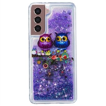 Til Samsung Galaxy S23+ Glitter Liquid Quicksand TPU telefoncover præget mønster telefoncover