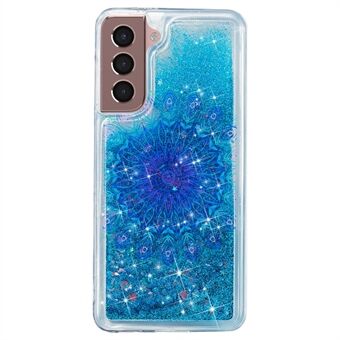 Til Samsung Galaxy S23+ Glitter Liquid Quicksand TPU telefoncover præget mønster telefoncover