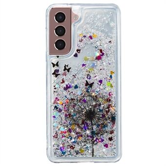 Til Samsung Galaxy S23+ Glitter Liquid Quicksand TPU telefoncover præget mønster telefoncover