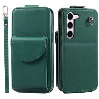 Til Samsung Galaxy S23+ Etui Lodret Flip Skal PU Læder+TPU Telefoncover