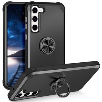 Til Samsung Galaxy S23+ Etui Støttefod Anti-fingeraftryk PC+TPU Telefon Beskyttelsesomslag