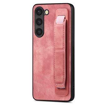 D11 Til Samsung Galaxy S23+ Mobiltelefon Etui Anti-ridse PU Læder+TPU Armbåndsstøtte Cover