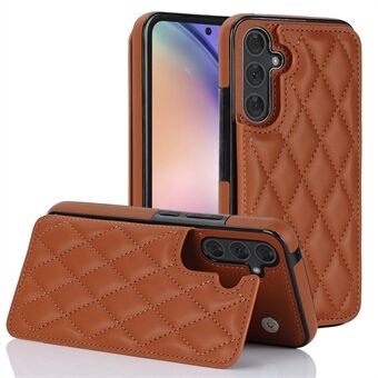 Til Samsung Galaxy A54 5G-kortpladser Telefoncover RFID-blokerende PU-læder+TPU Kickstand-etui