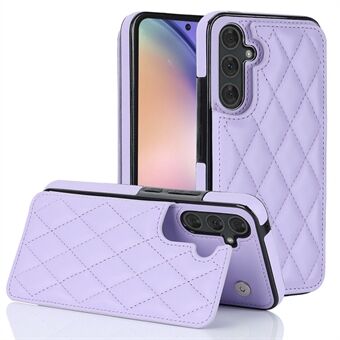 Til Samsung Galaxy A54 5G-kortpladser Telefoncover RFID-blokerende PU-læder+TPU Kickstand-etui