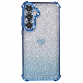 Til Samsung Galaxy A54 5G telefoncover med hjertemønster TPU Glitter stødsikkert cover