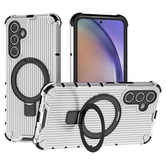 Til Samsung Galaxy A54 5G-etui Magnetisk støttefod PC+TPU-telefoncover Stribedesign