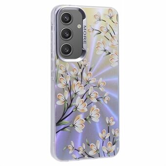 Til Samsung Galaxy A54 5G Blomstret etui Laser Bling PC+TPU-telefoncover