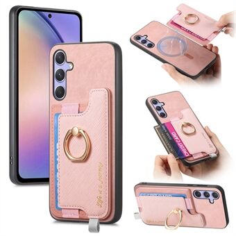 B5 Til Samsung Galaxy A54 5G Etui 2-i-1 Magnetisk Aftagelig Kortholder Læder+TPU Telefoncover