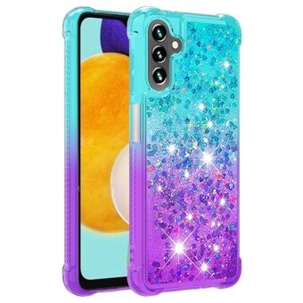 YB Quicksand Series-3 til Samsung Galaxy A54 5G Stødsikker TPU-bagcover Gradient Quicksand Liquid Flowing Sparkle Telefoncover