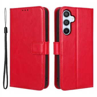 Til Samsung Galaxy A54 5G Crazy Horse Tekstur Magnetisk Fuld beskyttelse Mobiltelefon Etui Flip Wallet Stand Anti-slid PU læder telefoncover med rem