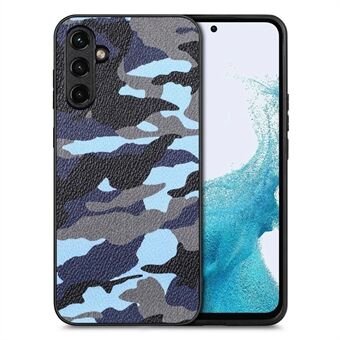 Til Samsung Galaxy A54 5G camouflagemønster telefoncover PU læder+PC+TPU Anti-drop etui