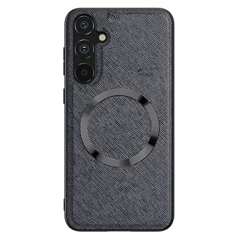 Til Samsung Galaxy A54 5G magnetisk telefoncover Læder+TPU Cross Texture Telefoncover