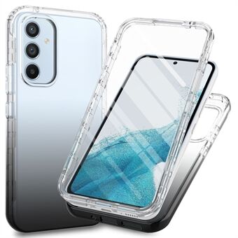 Gradient Color PC TPU-taske til Samsung Galaxy A54 5G stødsikkert etui med PET-skærmbeskytter