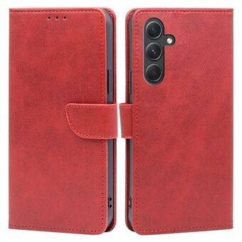 Pung Folio Cover til Samsung Galaxy A54 5G Drop Proof PU Læder Calf Texture Flip Stand Telefon etui