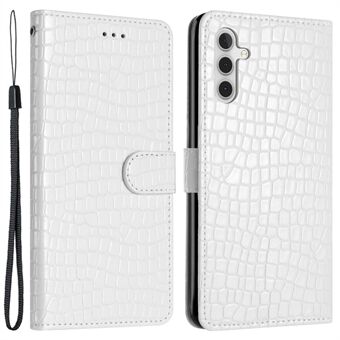 Til Samsung Galaxy A54 5G Crocodile Texture Stand Lædercover Anti-drop telefonpung etui med håndstrop