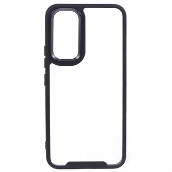 Til Samsung Galaxy A54 5G TPU + Akryl Telefoncover Transparent Case med Elektroplating Objektivramme