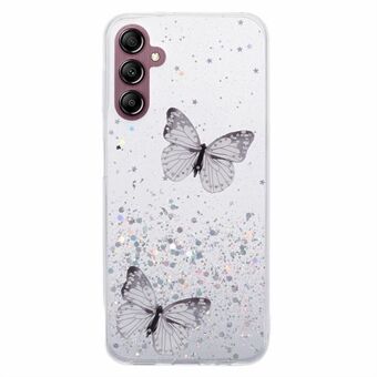 Til Samsung Galaxy A54 5G-etui, AW-serien, TPU+PVC Butterfly Decor Sparkle Epoxy Cover