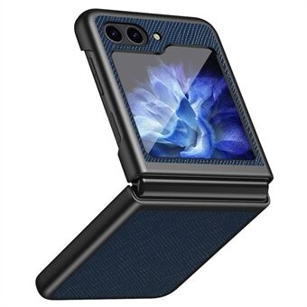 Til Samsung Galaxy Z Flip6 5G Cover Stødsikker Tværstruktur PU Læder + PC Telefon Etui