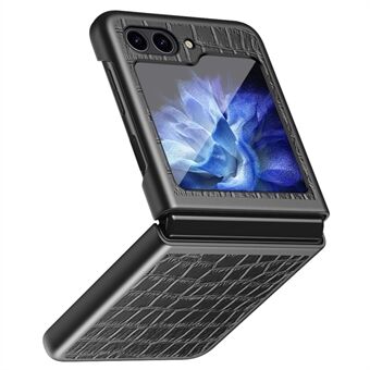 Til Samsung Galaxy Z Flip6 5G Etui Krokodilletekstur PU Læder Bagside Cover