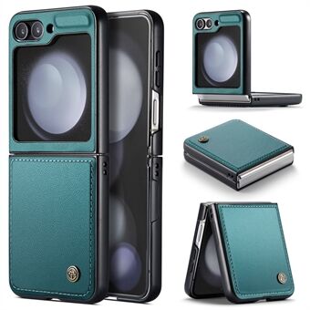 CASEME 023-serien til Samsung Galaxy Z Flip5 5G-etui Litchi Texture Leather+PC-telefoncover