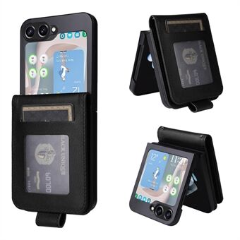 Til Samsung Galaxy Z Flip5 5G Etui med Strop Kort Holder Telefon Læder Cover