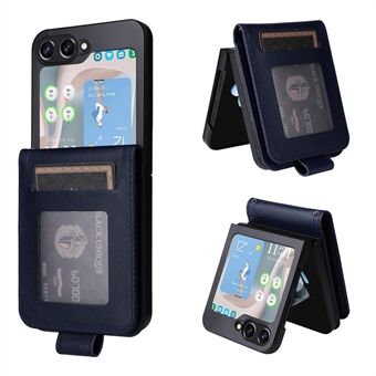 For Samsung Galaxy Z Flip5 5G Etui med Rem Kort Holder Telefon Læder Cover