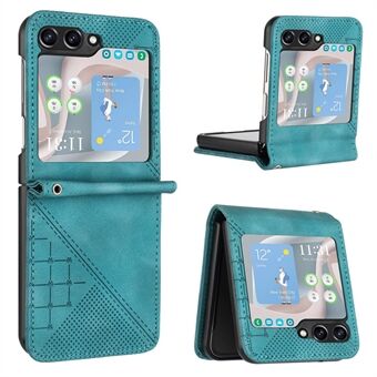 YX0080 Til Samsung Galaxy Z Flip6 5G Etui Imprint PU Læder Telefon Cover