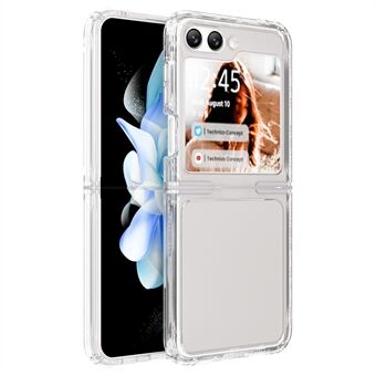 Til Samsung Galaxy Z Flip5 5G Transparent Etui PC+TPU Telefon Cover - Transparent