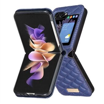 BINFEN FARVE Til Samsung Galaxy Z Flip6 5G Etui Rhombus PU Læder Foldetelefon Cover