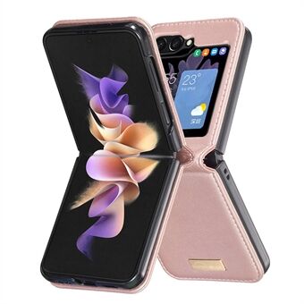 BINFEN COLOR R20 Til Samsung Galaxy Z Flip6 5G Etui PU Læder+PC Telefon Cover