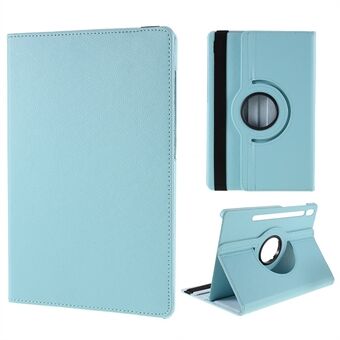 Til Samsung Galaxy Tab S9 / S8 Tablet Etui Drejbar Stativ PU Læder Cover med Elastisk Bånd