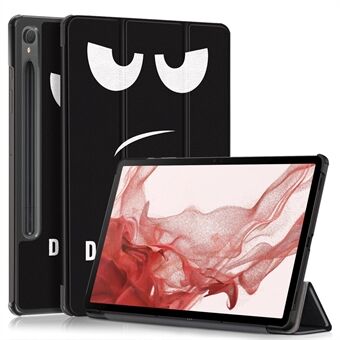 Til Samsung Galaxy Tab S9 11 tommer SM-X710, SM-X716B, SM-X718U Mønsterudskrivning Læder Tablet Etui Flerfolde Stativ Smart Cover