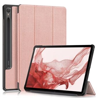 Til Samsung Galaxy Tab S9 11 tommer SM-X710, SM-X716B, SM-X718U PU læder Trifold Stand Cover Auto Wake / Sleep Smart Tablet Case