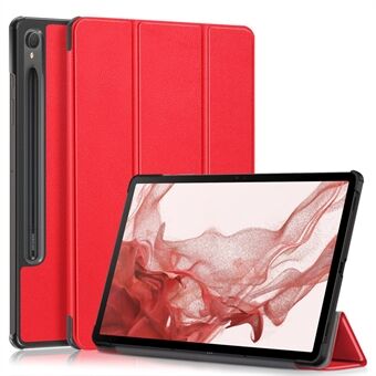 Til Samsung Galaxy Tab S9 11 tommer SM-X710, SM-X716B, SM-X718U PU-læder Tri-Fold stativcover Auto Wake / Sleep Smart Tablet-etui