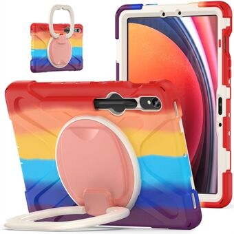 Til Samsung Galaxy Tab S9 / S8 / S7 Hard PC+Soft Silicone Case Rotating Kickstand Shockproof Tablet Cover.