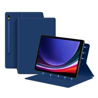 Til Samsung Galaxy Tab S9 Magnetisk Tablet-etui af PU-læder med stativ og anti-drop beskyttelse.