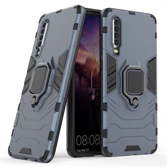 Til Huawei P30 Finger Ring Kickstand PC + TPU Hybrid Mobiltelefon Case