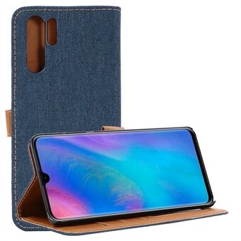 Oxford Cloth Wallet Stand PU Leather Cover til Huawei P30 Pro