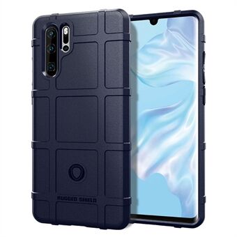 Til Huawei P30 Pro Rugged Square Grid Texture TPU Protection Case