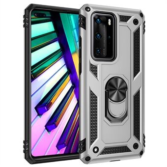 Ring Kickstand Armor Case PC TPU Combo Mobile Shell til Huawei P40 Pro