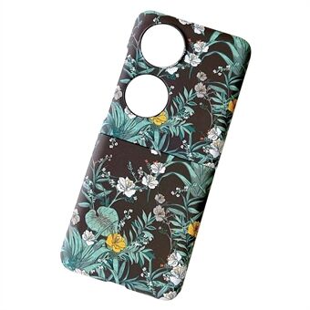 Til Huawei P50 Pocket Flower Pattern Anti-ridse hårdt PC telefon cover cover