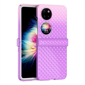 Til Huawei P50 Pocket / Pocket S Hængselsbeskyttelse Hard PC Anti-Fall Case Farve Gradient Non-Slip Grip beskyttelsescover