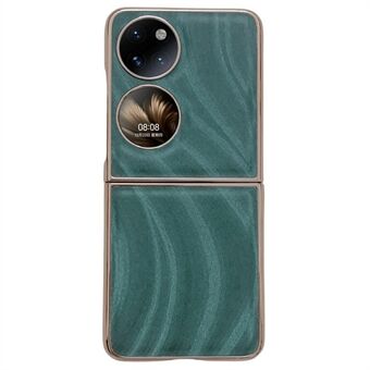 Til Huawei P50 Pocket / Pocket S Milky Way Series Nano galvanisering Foldetelefonetui Dropsikkert PU-læderbelagt hårdt pc-cover