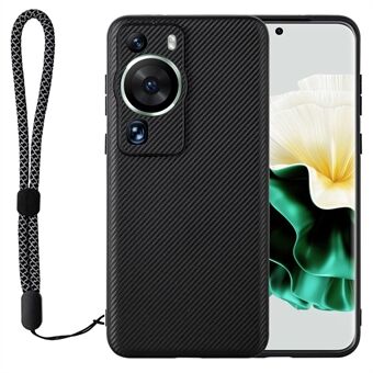 VILI TC Series telefontaske til Huawei P60, stødsikker tekstureret PU lædercoated TPU bagcover