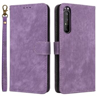 Til Sony Xperia 1 II Case RFID Blokerende Pengepunge Telefonholder Cover med Rem