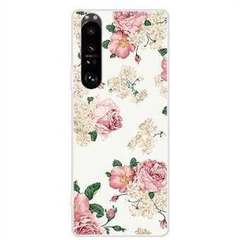 Fuld beskyttelse Fleksibelt TPU-telefoncover med mønsterudskrivning til Sony Xperia 1 III 5G