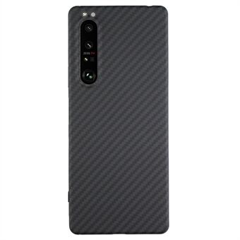 Til Sony Xperia 1 III 5G Etui 1500D Grovtekstur Aramid Fiber-telefonskal med stort linseudskæring.